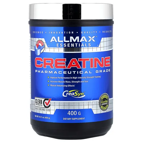 ALLMAX, Creatina, Calidad farmacéutica, Sin sabor, 400 g (14,11 oz)