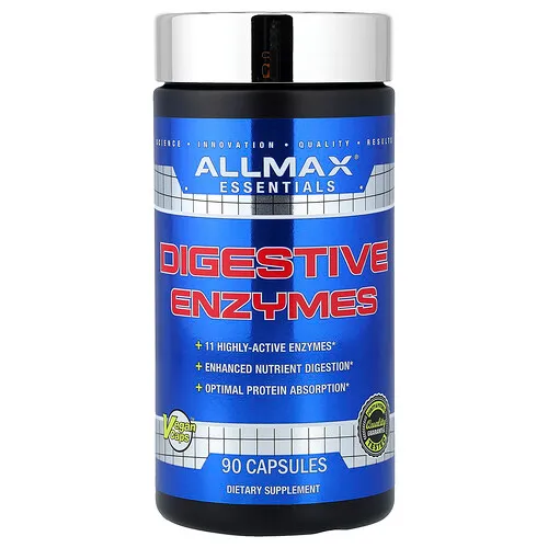 ALLMAX, Productos esenciales, Enzimas digestivas, 90 cápsulas