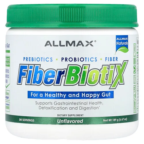 ALLMAX, FiberBiotiX, Sin sabor, 189 g (6,67 oz)