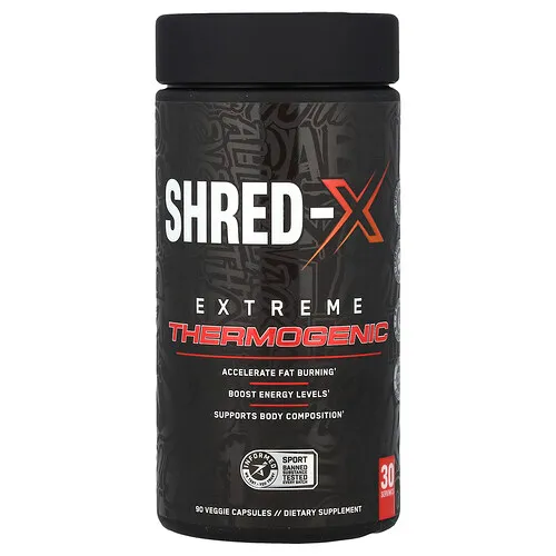 ABE, Shred-X, Termogénico extremo, 90 cápsulas vegetales
