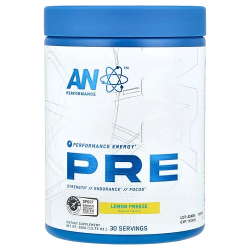 AN Supps, Preentrenamiento, Helado de limón, 390 g (13,75 oz)