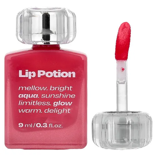 alternativestereo, Aqua Glow, Poción para labios, Refrescante rosa n.º 7, 9 ml (0,3 oz. líq.)