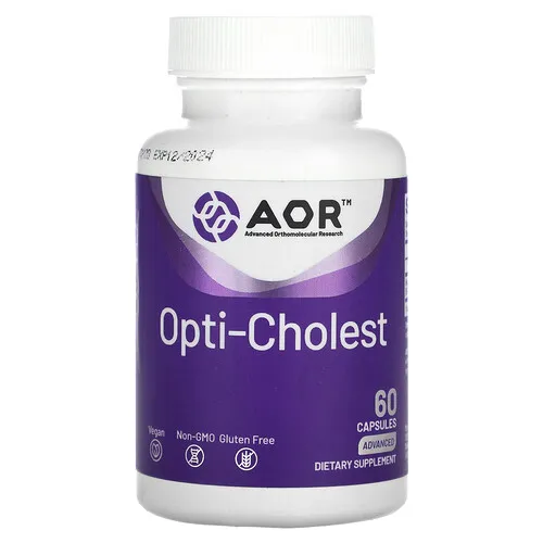 Advanced Orthomolecular Research AOR, Opti-Cholest, 60 cápsulas (500 mg por cápsula)