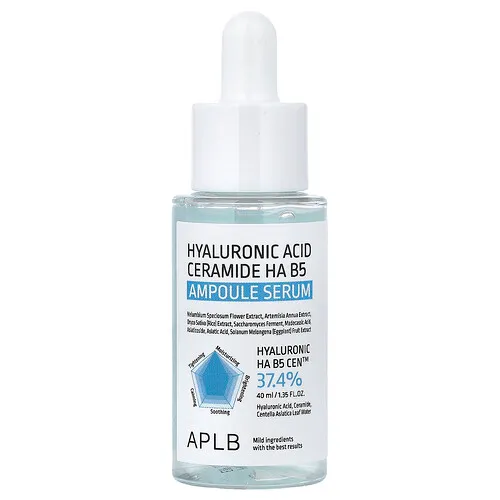APLB, Sérum en ampollas con ácido hialurónico y ceramida, HA y B5, 40 ml (1,35 oz. líq.)