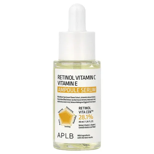 APLB, Sérum en ampollas con retinol, vitamina C y vitamina E, 40 ml (1,35 oz. líq.)