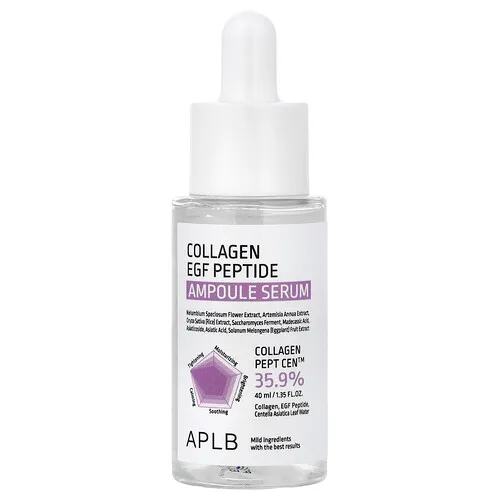 APLB, Sérum en ampollas con péptidos y colágeno y factor de crecimiento epivalente (EGF), 40 ml (1,35 oz. líq.)
