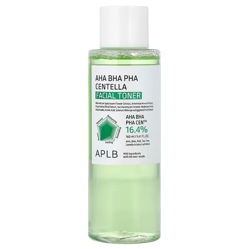 APLB, Tónico facial con Centella AHA, BHA y PHA, 160 ml (5,41 oz. líq.)
