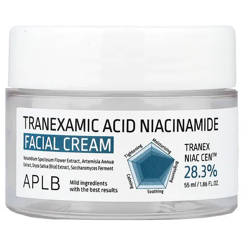APLB, Crema facial con niacinamida y ácido tranexámico, 55 ml (1,86 oz. líq.)