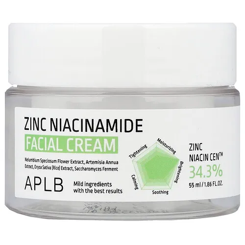APLB, Crema facial con niacinamida de zinc, 55 ml (1,86 oz. líq.)