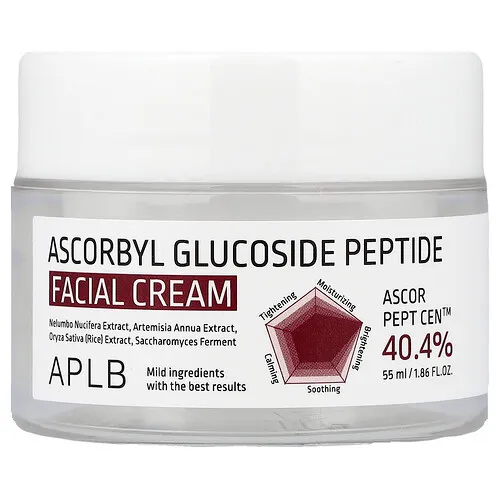 APLB, Crema facial con péptido glucósido de ascorbilo, 55 ml (1,86 oz. líq.)