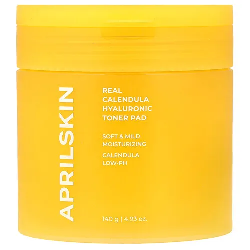 April Skin, Almohadillas de tónico con ácido hialurónico y caléndula real, 140 g (4,93 oz)