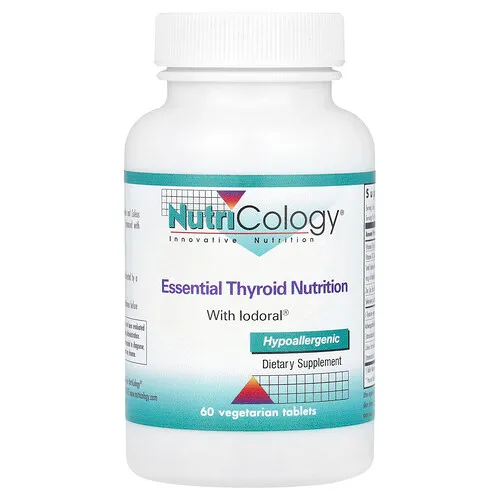 Nutricology, Essential Thyroid Nutrition con Iodoral®, 60 comprimidos vegetales