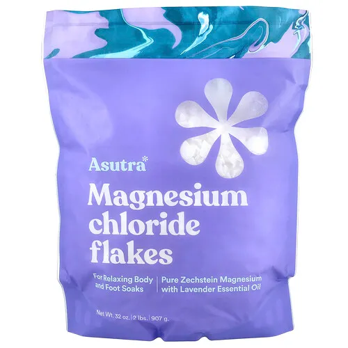 Asutra, Cloruro de magnesio en copos, 907 g (32 oz)