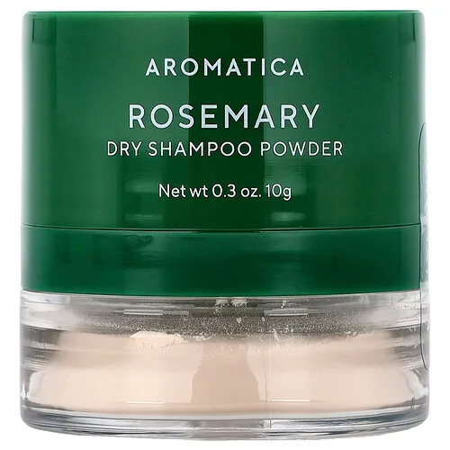 Aromatica, Champú en seco en polvo, Romero, 10 g (0,3 oz)