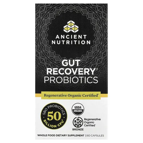 Ancient Nutrition, Probióticos para la recuperación intestinal, 60 cápsulas