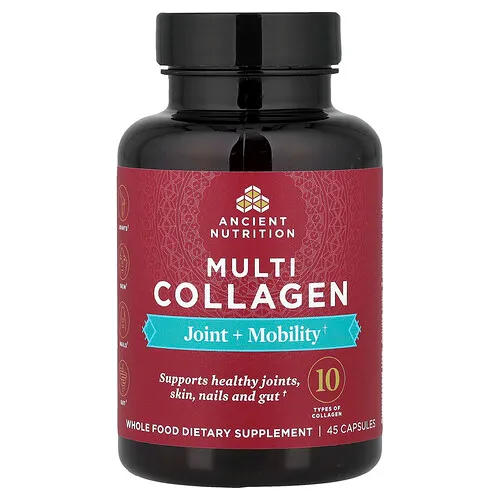 Ancient Nutrition, Colágeno múltiple, Articulaciones y movilidad, 45 cápsulas