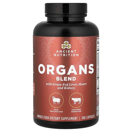 Ancient Nutrition, Mezcla de órganos, 180 cápsulas