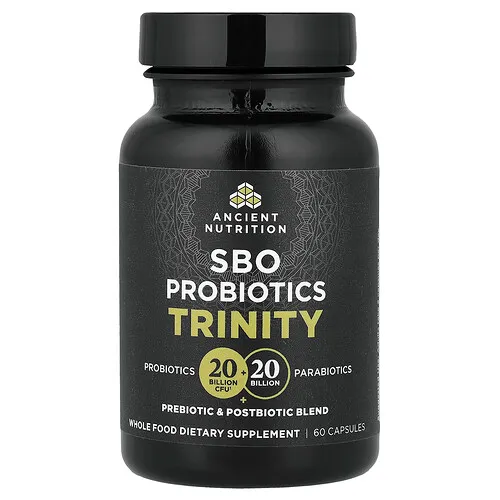 Ancient Nutrition, SBO Probiotics Trinity`` 60 cápsulas