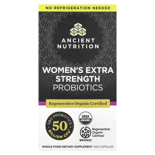 Ancient Nutrition, Probióticos para mujeres, 60 cápsulas