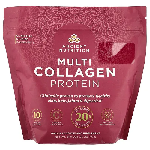 Ancient Nutrition, Proteína con múltiples tipos de colágeno, 707 g (1,56 lb)