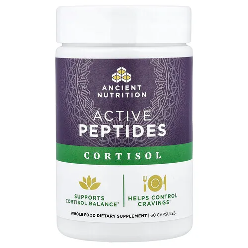 Ancient Nutrition, Péptidos activos, Cortisol, 60 cápsulas