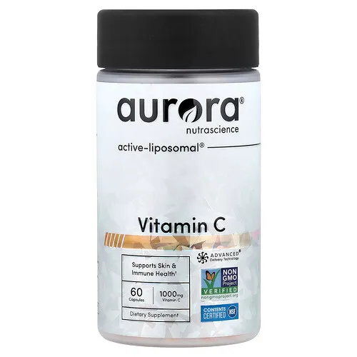 Aurora Nutrascience, Vitamina C, 60 cápsulas