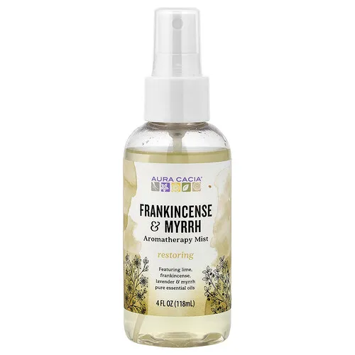 Aura Cacia, Bruma de aromaterapia, Árbol del incienso y mirra, 118 ml (4 oz. líq.)