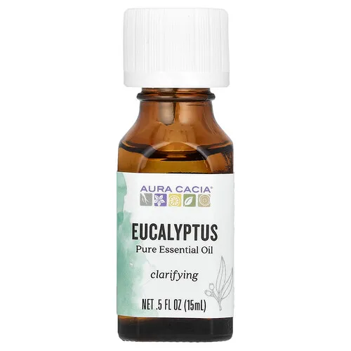 Aura Cacia, Aceite esencial puro, Eucalipto, 15 ml (0,5 oz. líq.)