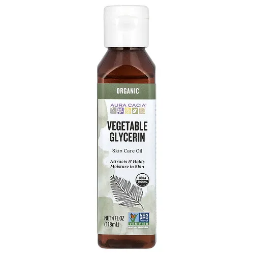 Aura Cacia, Orgánica, Cuidado de la Piel, Glicerina Vegetal, 4 fl oz (118 ml)