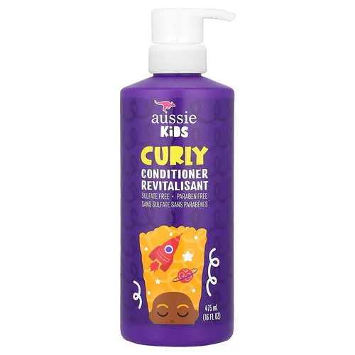 Aussie, Niños, Acondicionador para rizos, Frutas tropicales soleadas, 475 ml (16 oz. líq.)