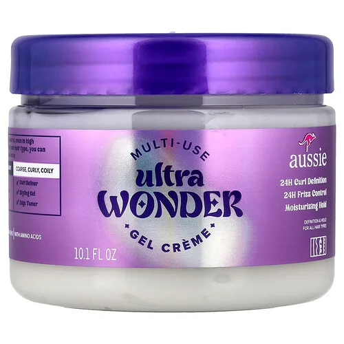 Aussie, Crema en gel multiusos Ultra Wonder, Para todo tipo de cabello, 10,1 oz. líq.