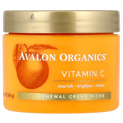 Avalon Organics, Vitamina C, Crema enriquecida con renovación, 48 g (1,7 oz)