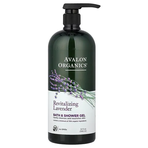 Avalon Organics, Gel para baño y ducha, Lavanda revitalizante, 946 ml (32 oz. líq.)