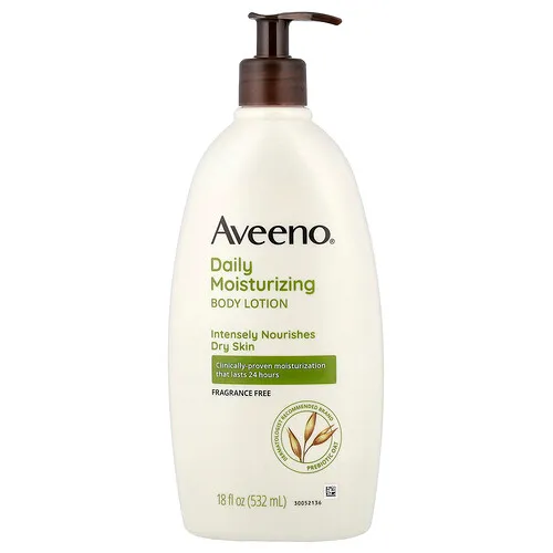 Aveeno, Loción humectante de uso diario, Sin fragancia, 532 ml (18 oz. líq.)
