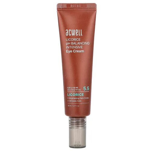 Acwell, 5.5 Crema intensiva para el contorno de los ojos con pH y regaliz, 30 ml (1 oz. Líq.)
