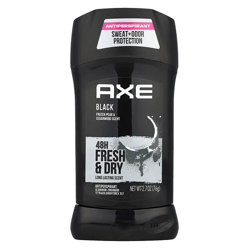 AXE, 48H Fresh & Dry, Antitranspirante, Negro, Pera congelada y madera de cedro, 76 g (2,7 oz)