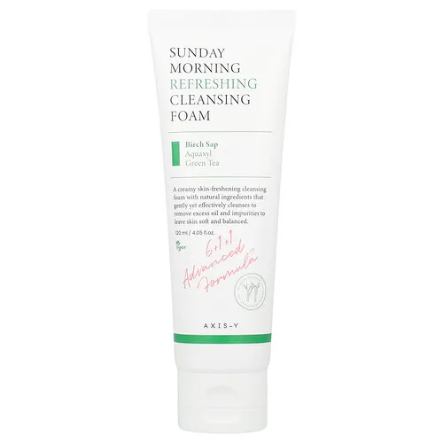 Axis-Y, Espuma de limpieza refrescante para los domingos por la mañana, 120 ml (4,05 oz. líq.)