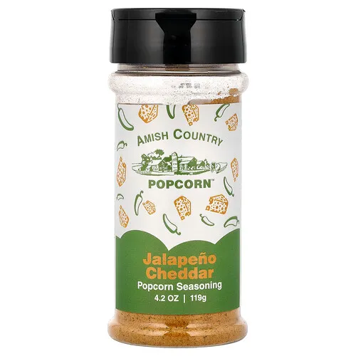 Amish Country Popcorn, Condimento para palomitas de maíz, Jalapeño y cheddar, 119 g (4,2 oz)