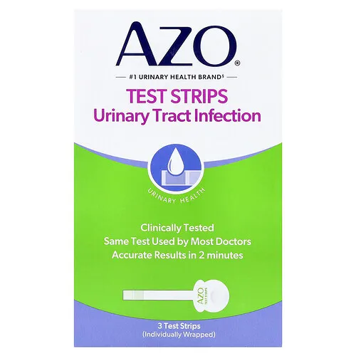AZO, Tiras reactivas, Prueba de infecciones de las vías urinarias, 3 tiras reactivas