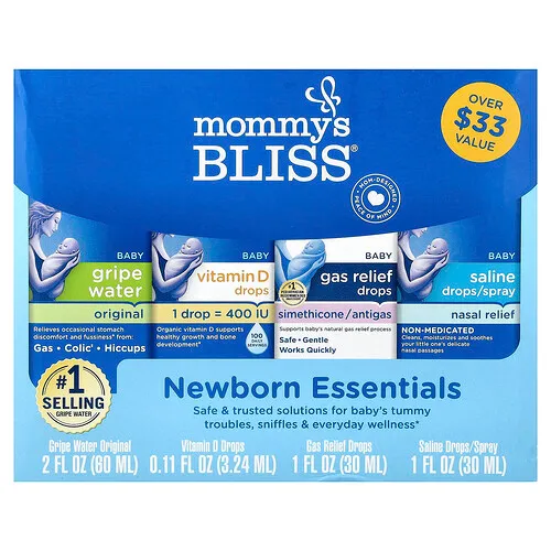 Mommy's Bliss, Productos esenciales para recién nacidos`` Set de 4 piezas