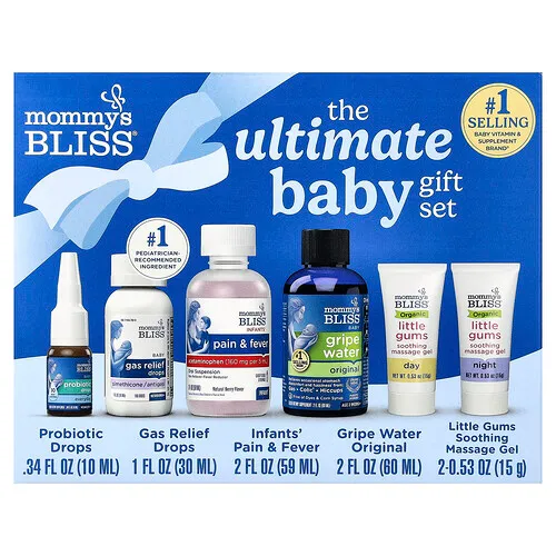 Mommy's Bliss, Set de regalo definitivo para bebés, Set de 6 piezas