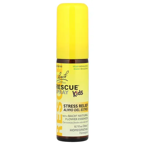 Bach, Spray de rescate para niños, Alivio del estrés, De 2 años en adelante, 20 ml (0,7 oz. líq.)
