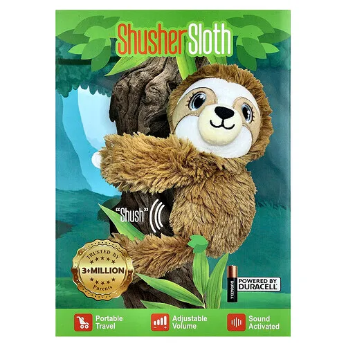 Baby Shusher, Shusher Perezoso, Módulo de sonido de peluche, 1 unidad