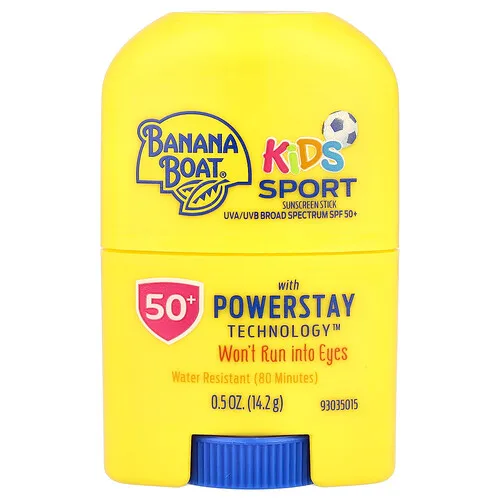 Banana Boat, Kids Sport, Protector solar en barra, FPS50+, 14,2 g (0,5 oz)