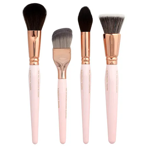 Bdellium Tools, Set de brochas para el rostro, 4 brochas
