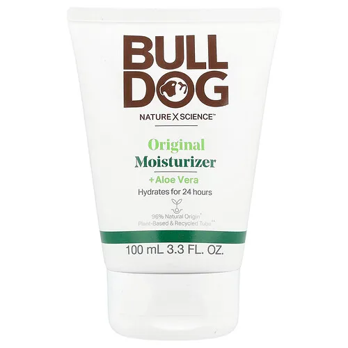 Bulldog Skincare For Men, Humectante original con aloe vera, 100 ml (3,3 oz. líq.)