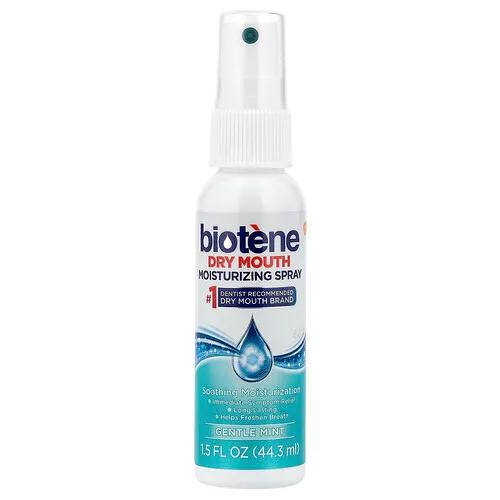 Biotene Dental Products, Spray humectante para la boca seca, Menta suave, 44,3 ml (1,5 oz. líq.)