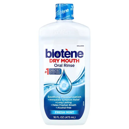 Biotene Dental Products, Enjuague bucal para sequedad bucal, Menta fresca, 473 ml (16 oz. líq.)