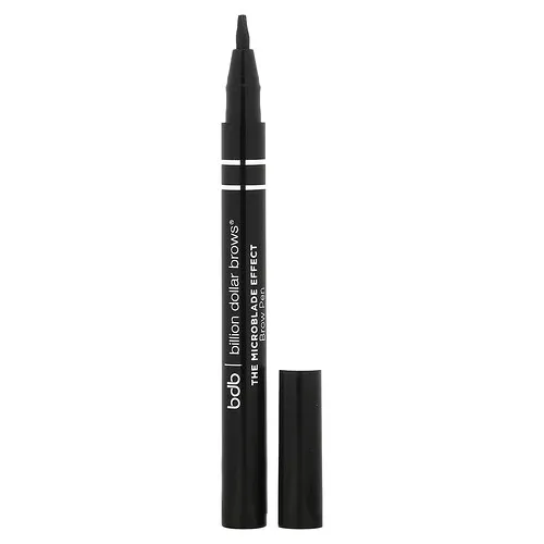 Billion Dollar Beauty, Billion Dollar Brows, Microblade Effect, Lápiz para cejas, Cuervo, 1,2 g (0,42 oz)