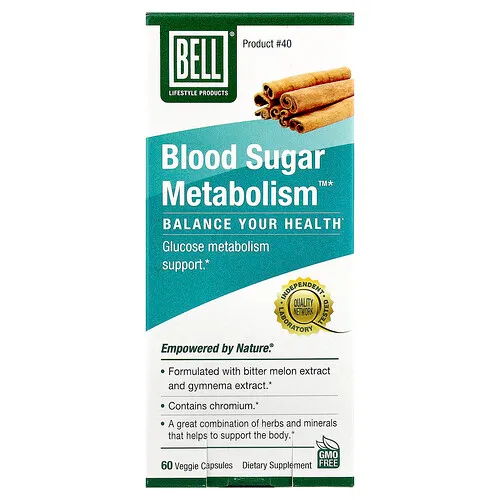Bell Lifestyle, Blood Sugar Metabolism™, 60 cápsulas vegetales
